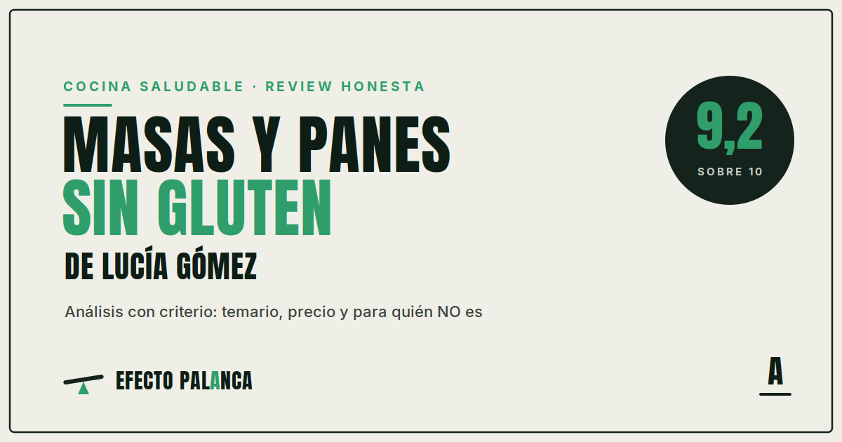 Curso Masas y Panes sin Gluten de Lucía Gómez opiniones